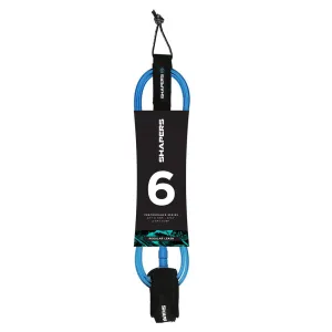 SHAPERS 6FT REGULAR SURF LEASH BLUE