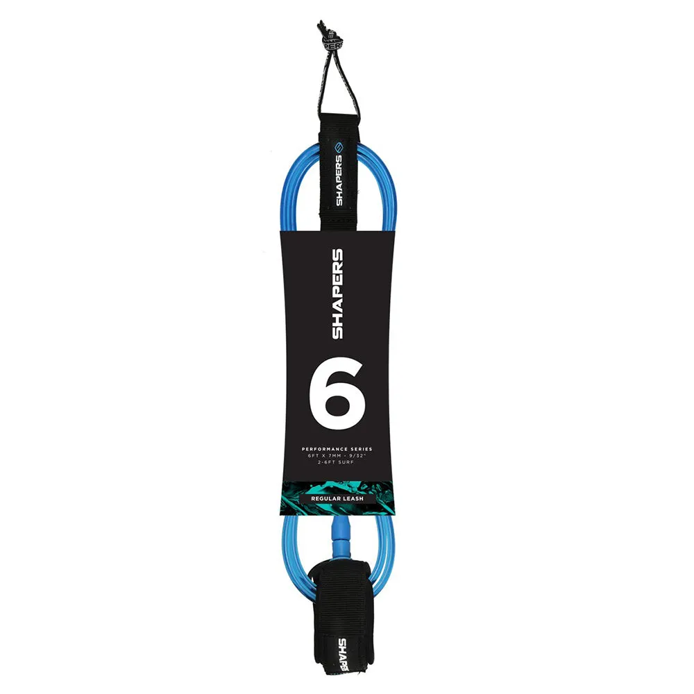 SHAPERS 6FT REGULAR SURF LEASH BLUE