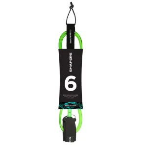 SHAPERS 6FT REGULAR SURF LEASH GREEN