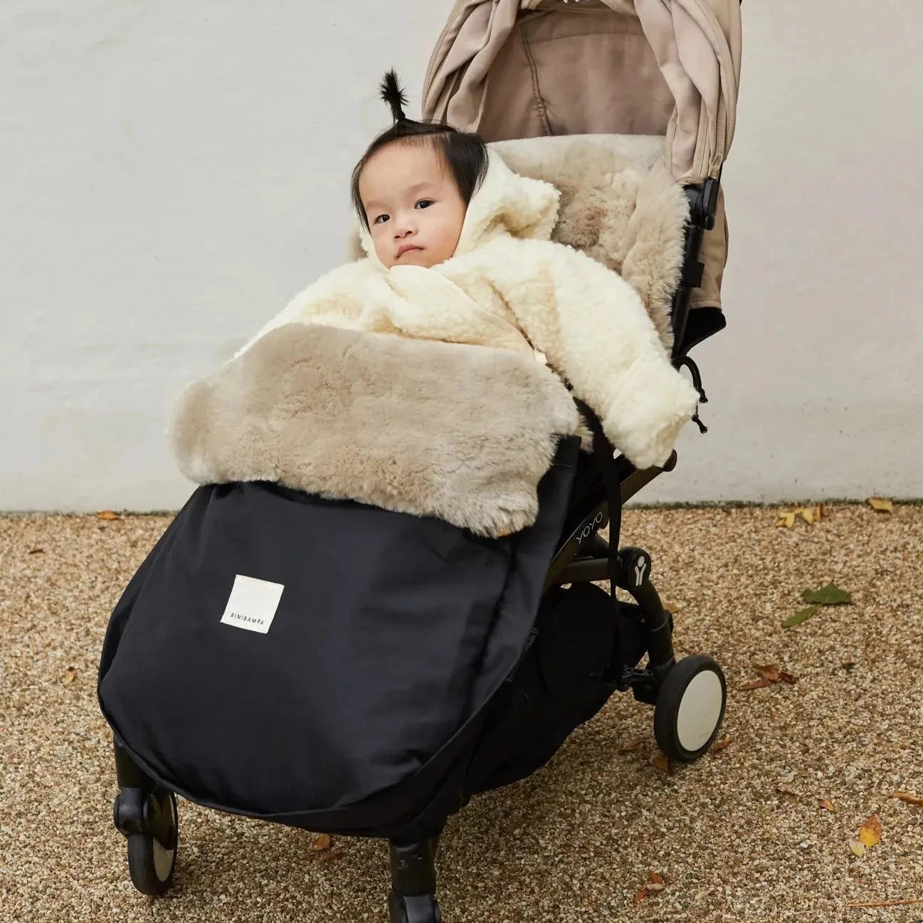 Sheepskin Buggy Puffmuff (Toast)