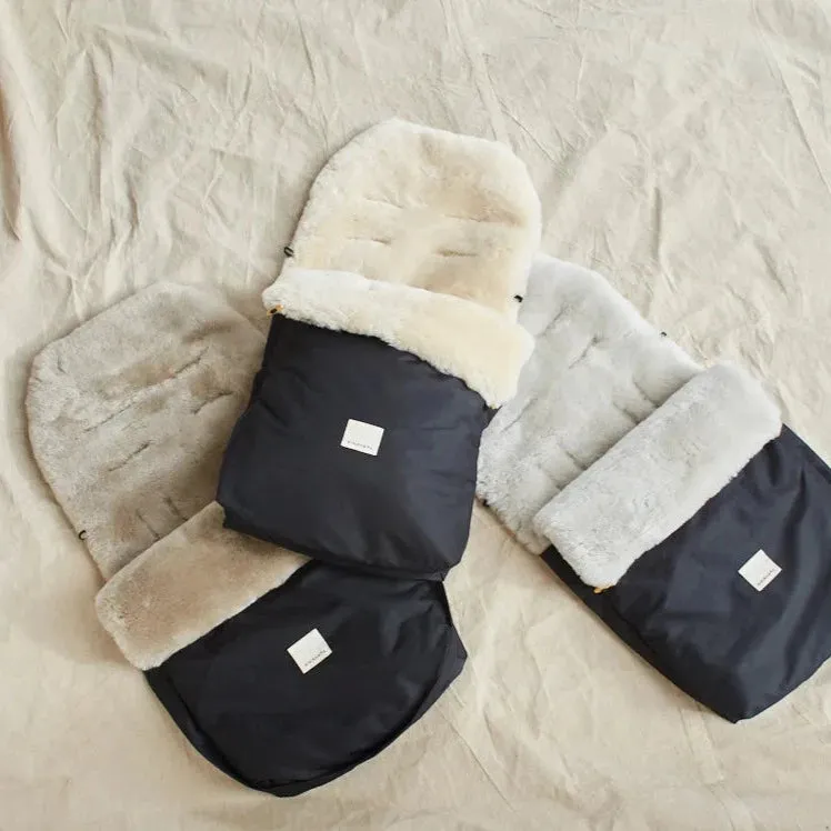 Sheepskin Buggy Puffmuff (Toast)