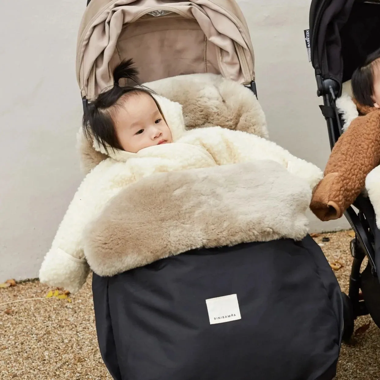 Sheepskin Buggy Puffmuff (Toast)
