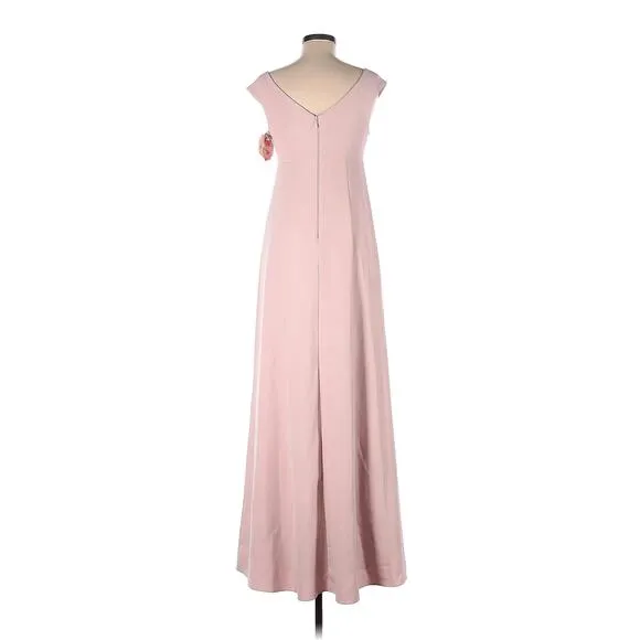 Show Me Your Mumu Zurich Knot Gown in Vintage Rose Stretch Crepe S NWT