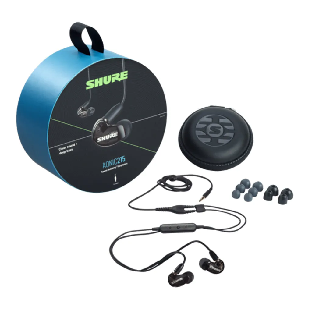 Shure - AONIC 215 Sound Isolating Earphones - Black