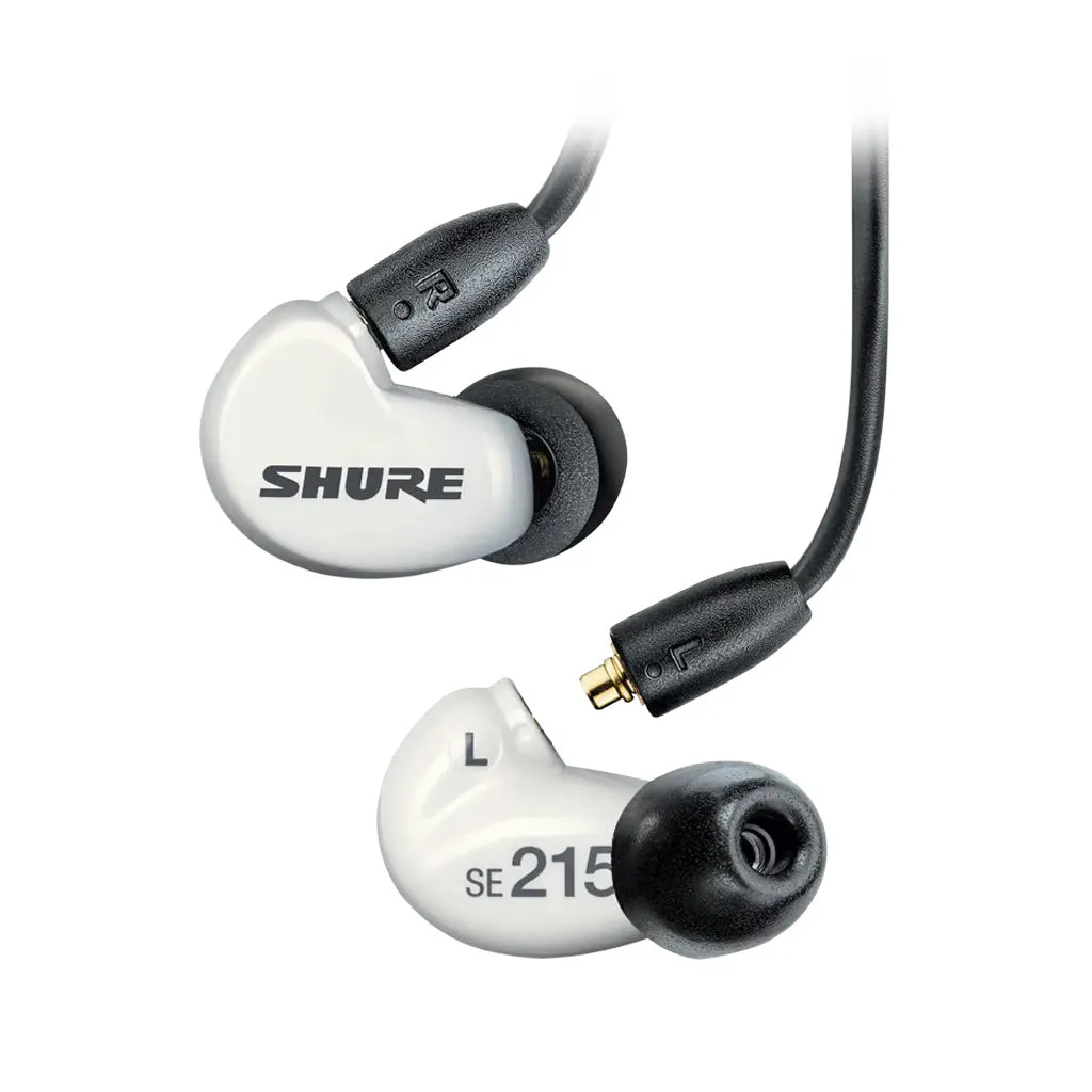Shure Aonic 215 Sound Isolating Earphones W/Integrated Remote and Mic, White