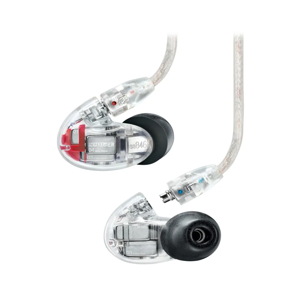 Shure SE846G2 Gen 2 Professional Sound Isolating Earphones, 3.5mm, Clear