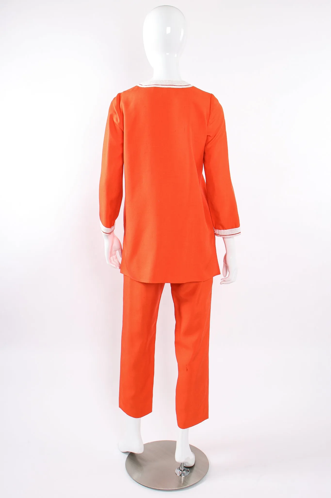 Silk Appliqué Tunic & Pant Set