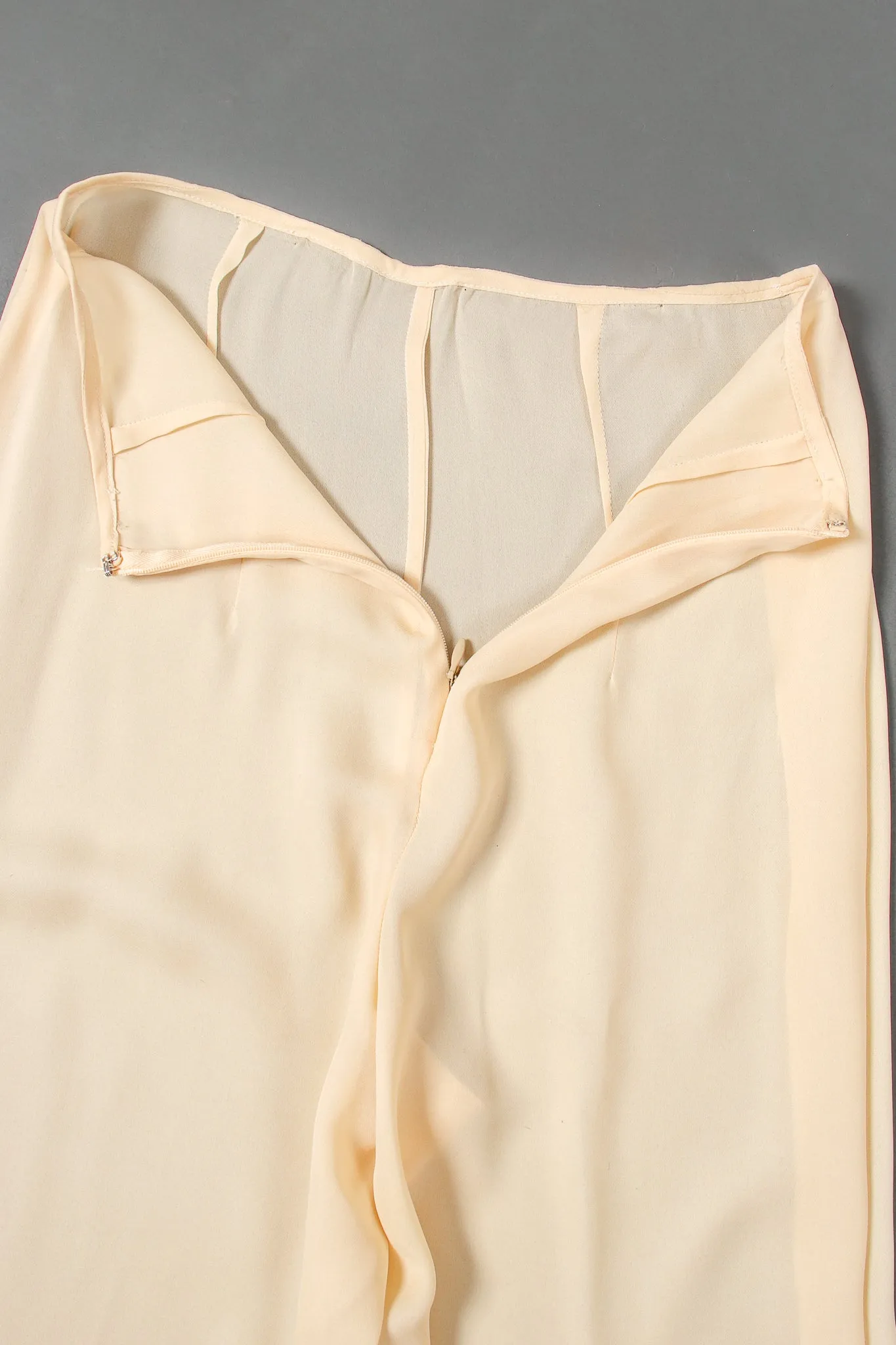 Silk Jacket & Chiffon Pant Suit Set