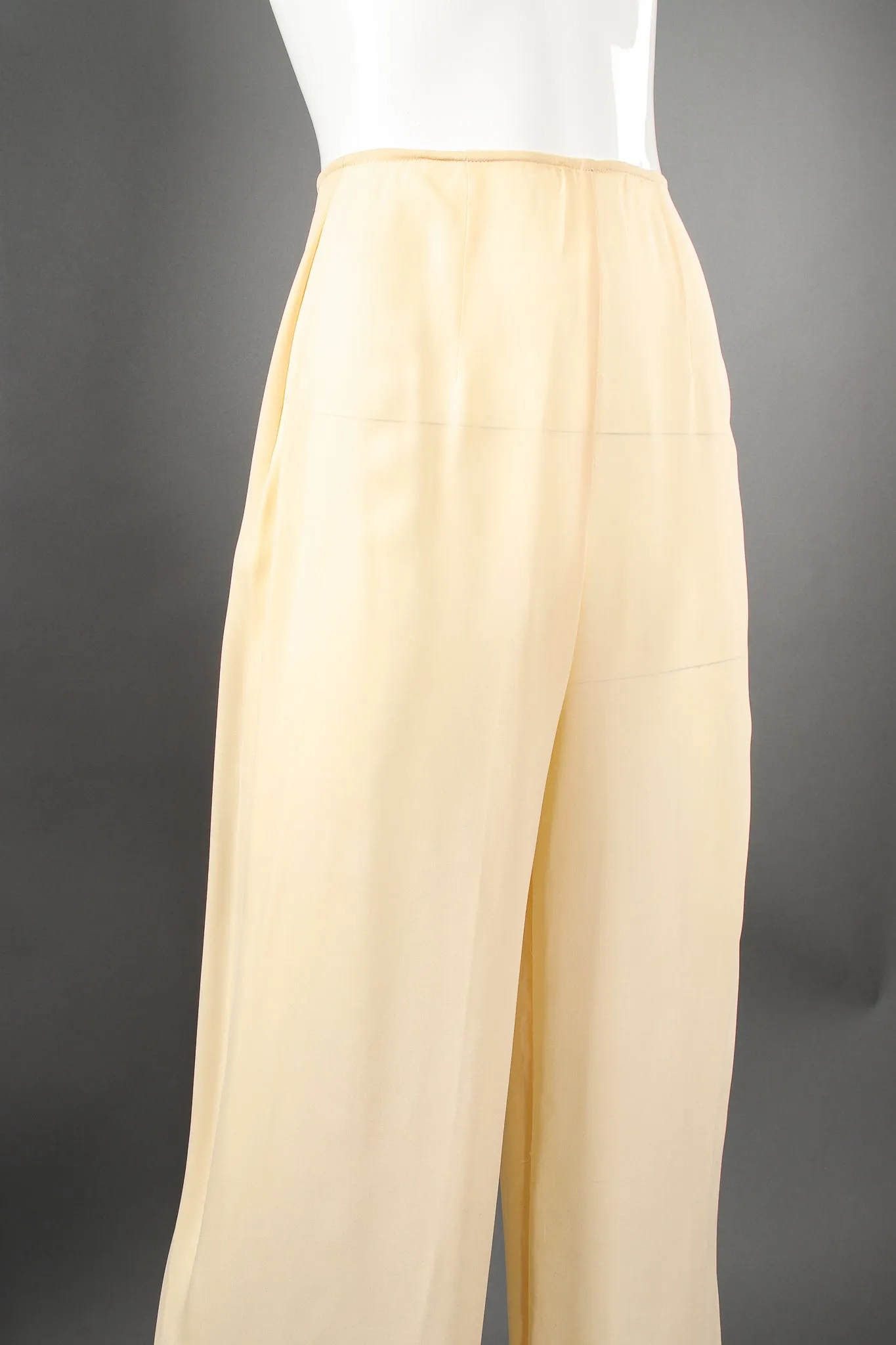 Silk Jacket & Chiffon Pant Suit Set