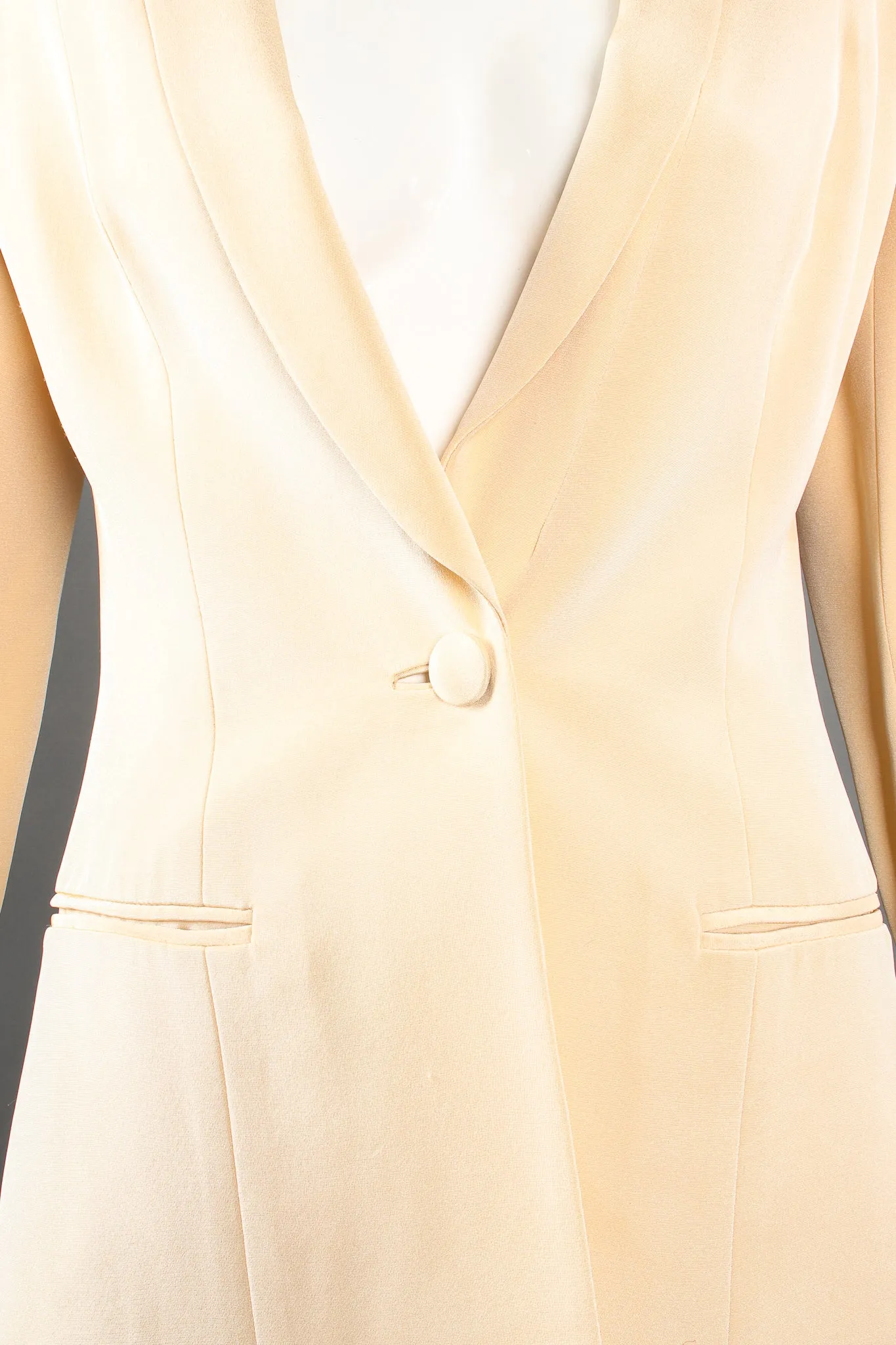 Silk Jacket & Chiffon Pant Suit Set