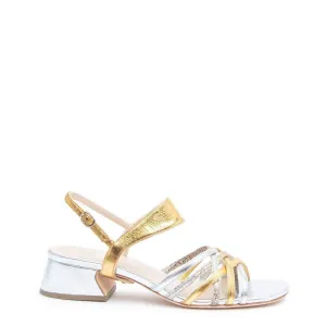 Silver Bell Sandal   Gold Elsie