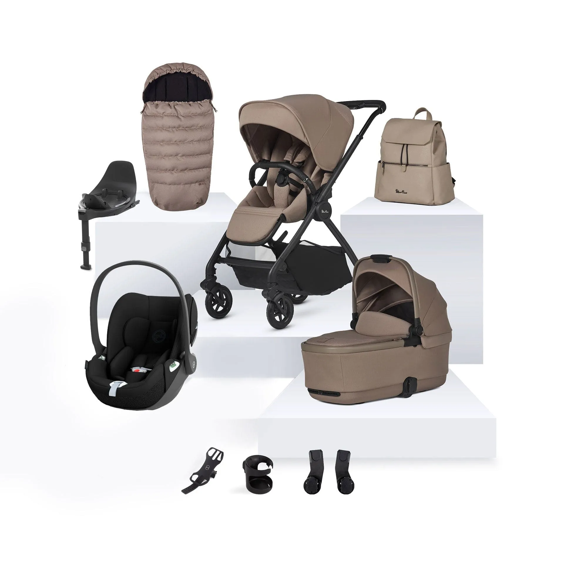 Silver Cross Dune 2 Cybex Travel System- Mocha