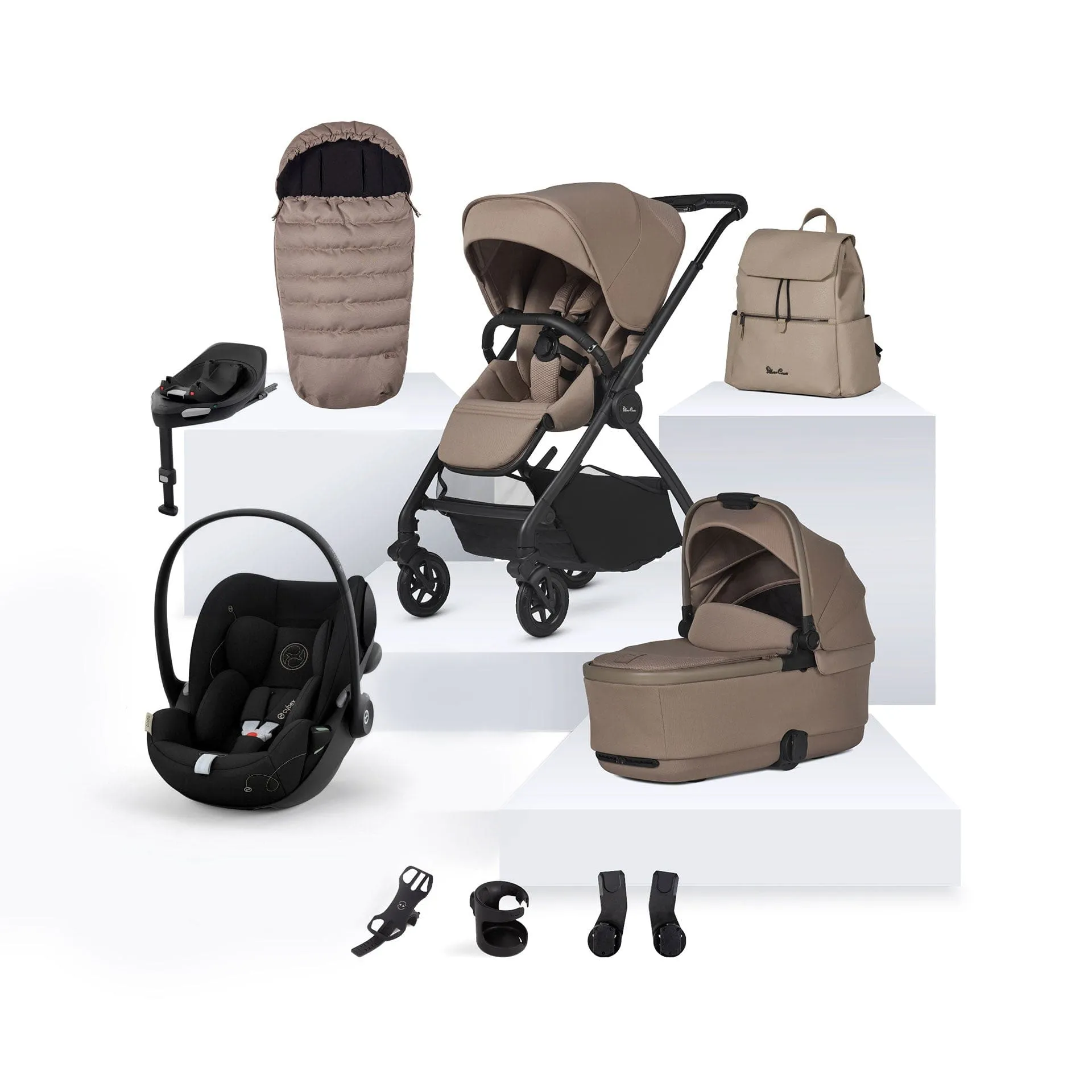 Silver Cross Dune 2 Cybex Travel System- Mocha
