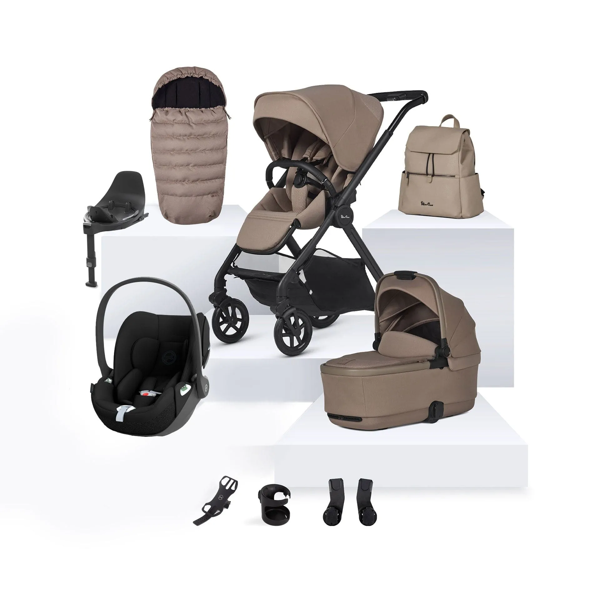 Silver Cross Reef 2 Cybex Travel System in Mocha
