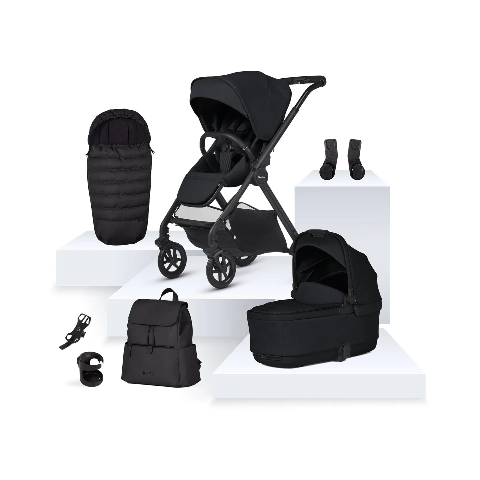 Silver Cross Reef 2 with First Bed Carrycot and Accessory Box - Space