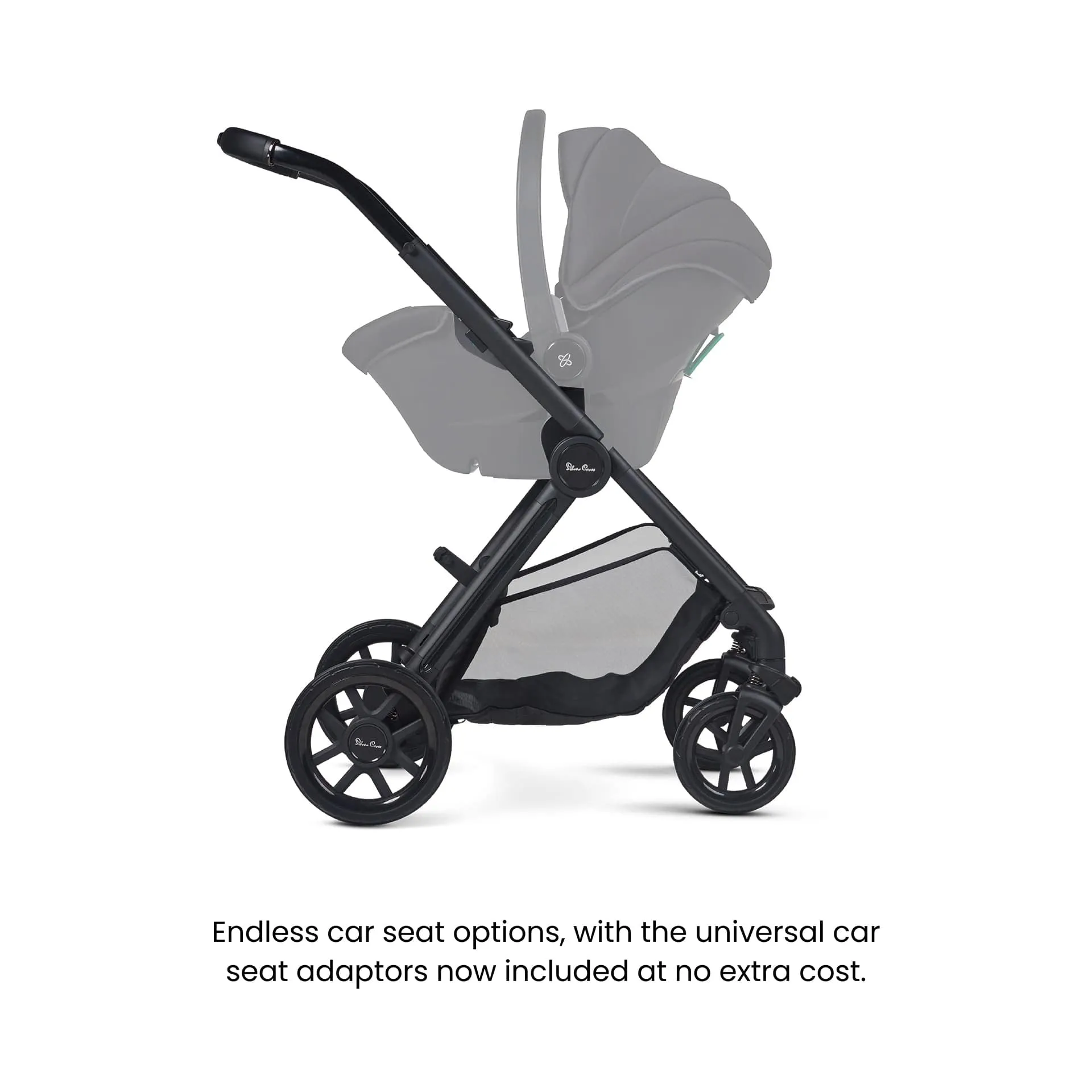 Silver Cross Reef 2 with First Bed Folding Carrycot - Mocha