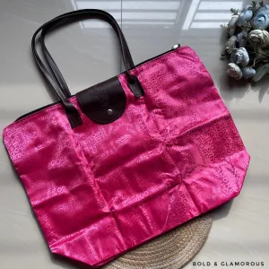 Singapore Folding Tote Bags | SGTB01 | Fuchsia Pink