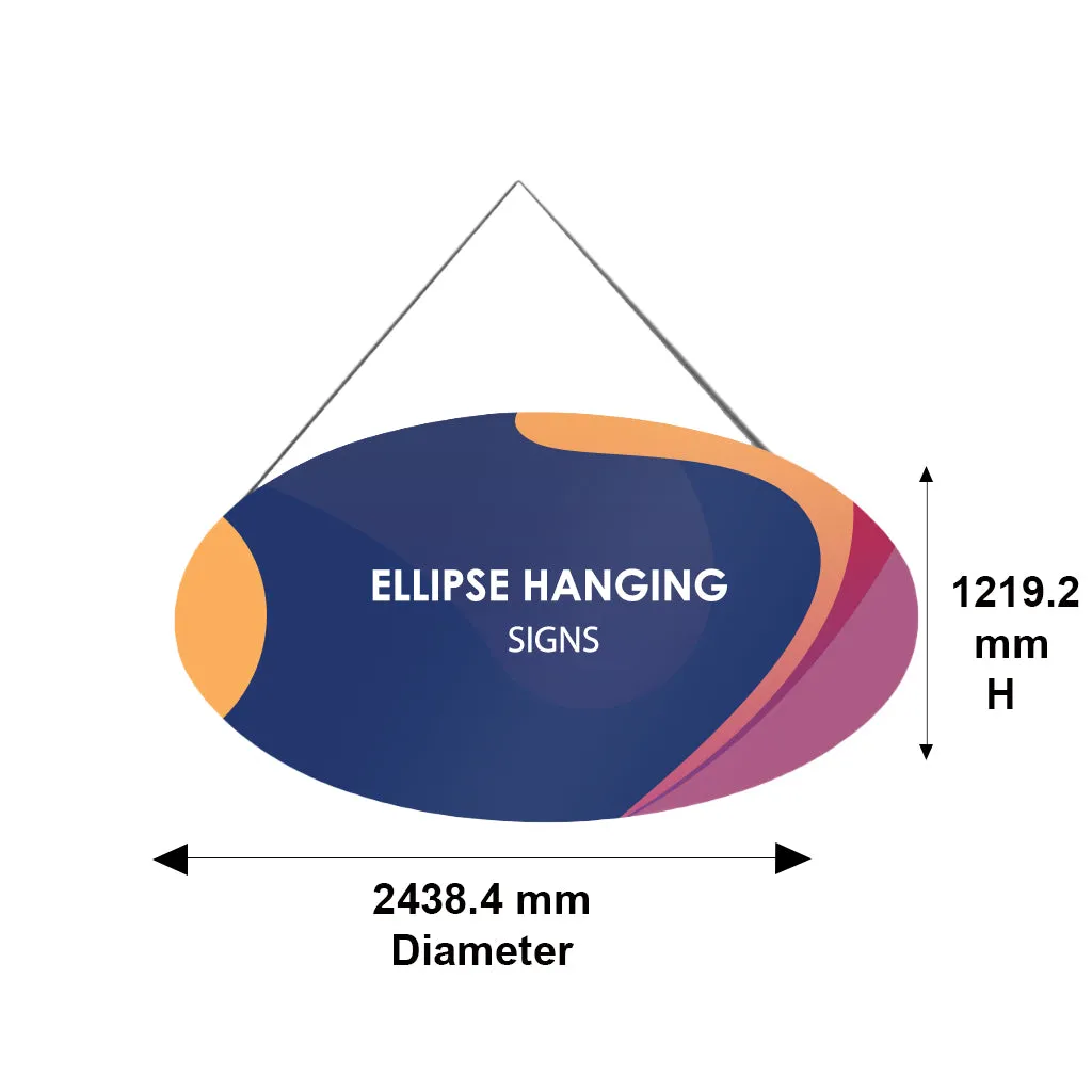 Sky Tube Ellipse Hanging Banner