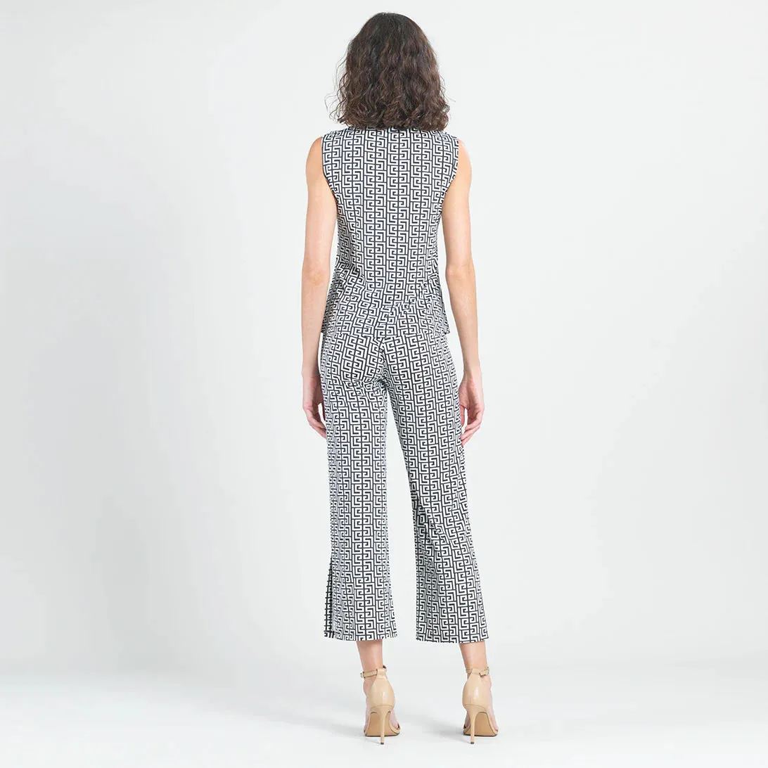 Sleeveless Tie Front Knit Top
