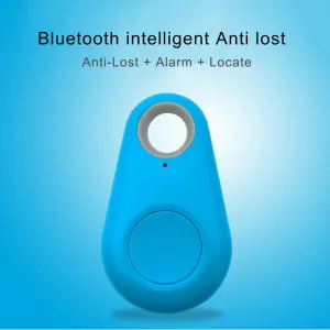 Smart Mini Waterproof Bluetooth GPS Tracker for Pet Dog Cat Keys Wallet Bag Kids blue