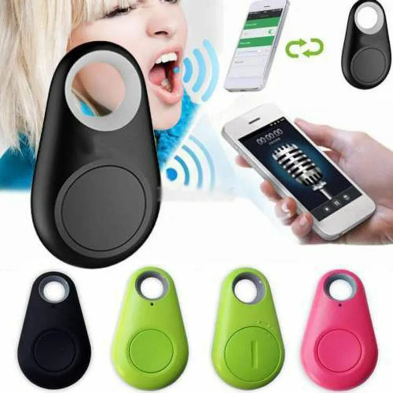 Smart Mini Waterproof Bluetooth GPS Tracker for Pet Dog Cat Keys Wallet Bag Kids blue