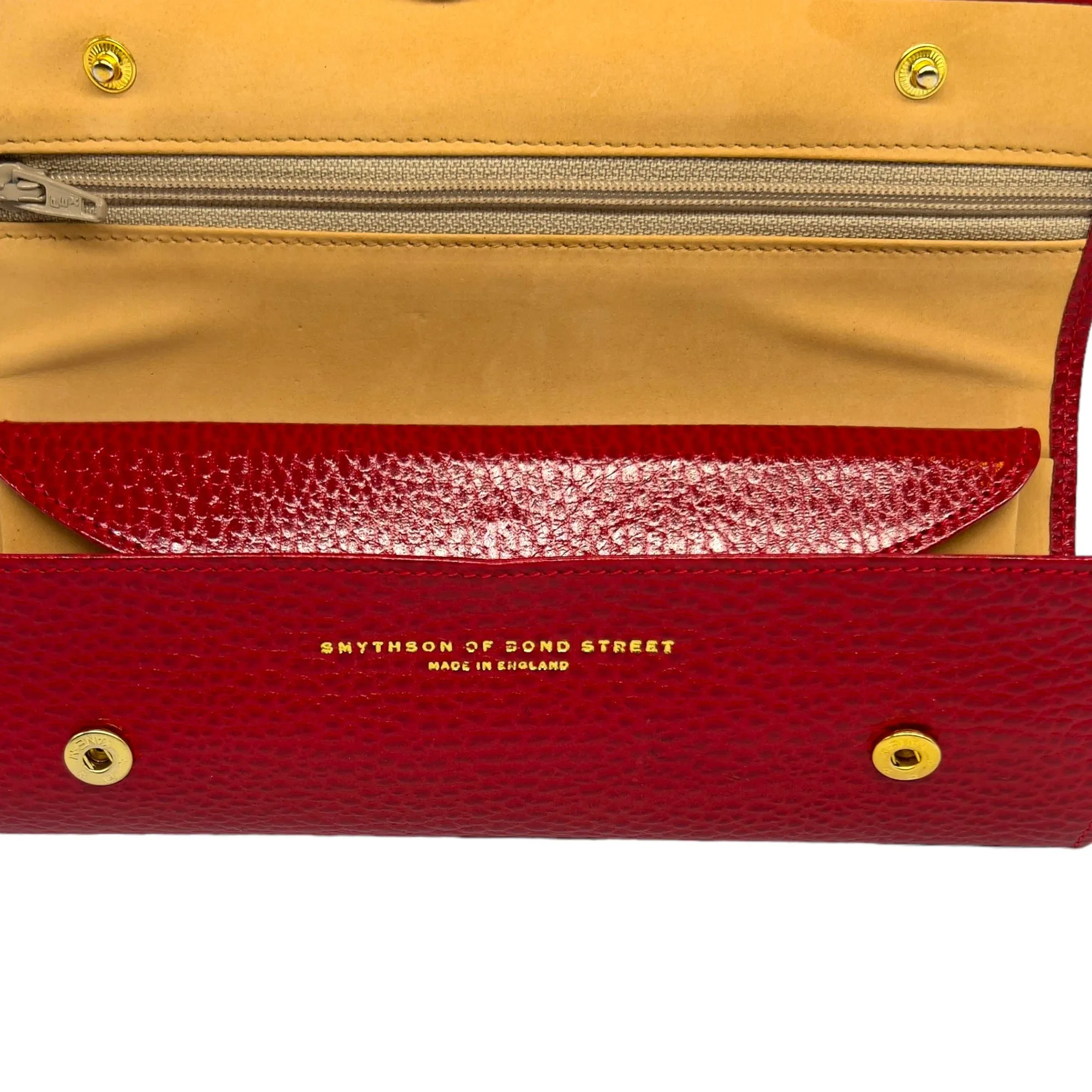 SMYTHSON OF BOND STREET Jewelry Travel Case - Red