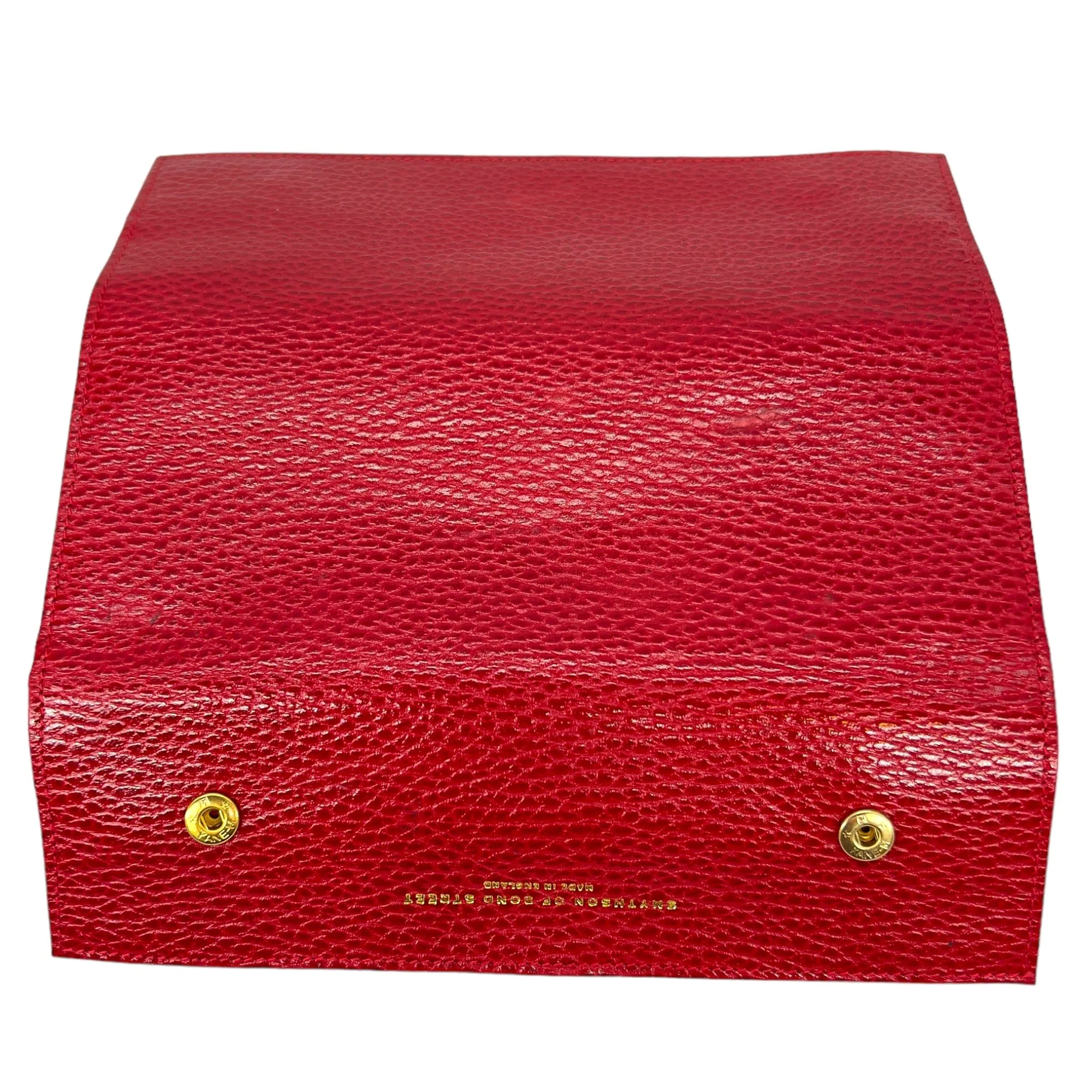SMYTHSON OF BOND STREET Jewelry Travel Case - Red