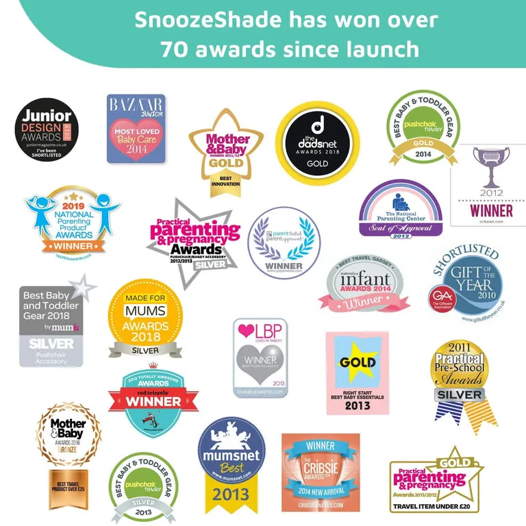 SnoozeShade for Cot Beds | Cot bed blackout canopy and sleep shade | Air-permeable fabric