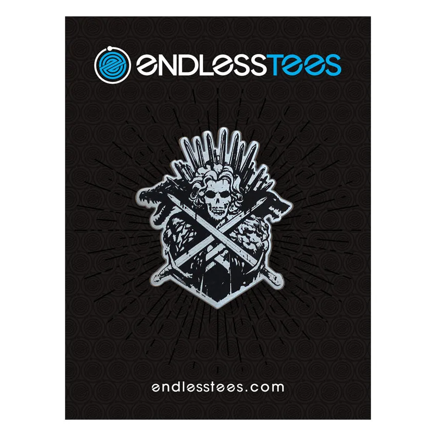 Snow & Crossbones Enamel Pin