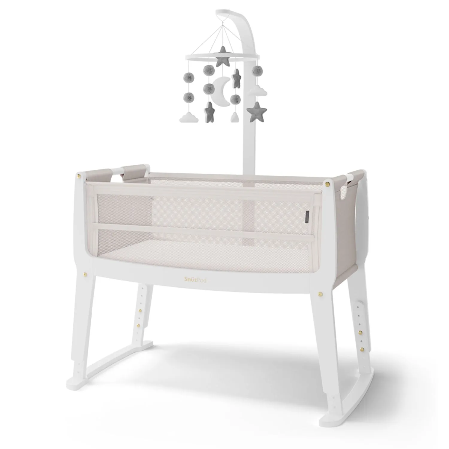 SnuzPod Studio Bedside Crib in Paris White