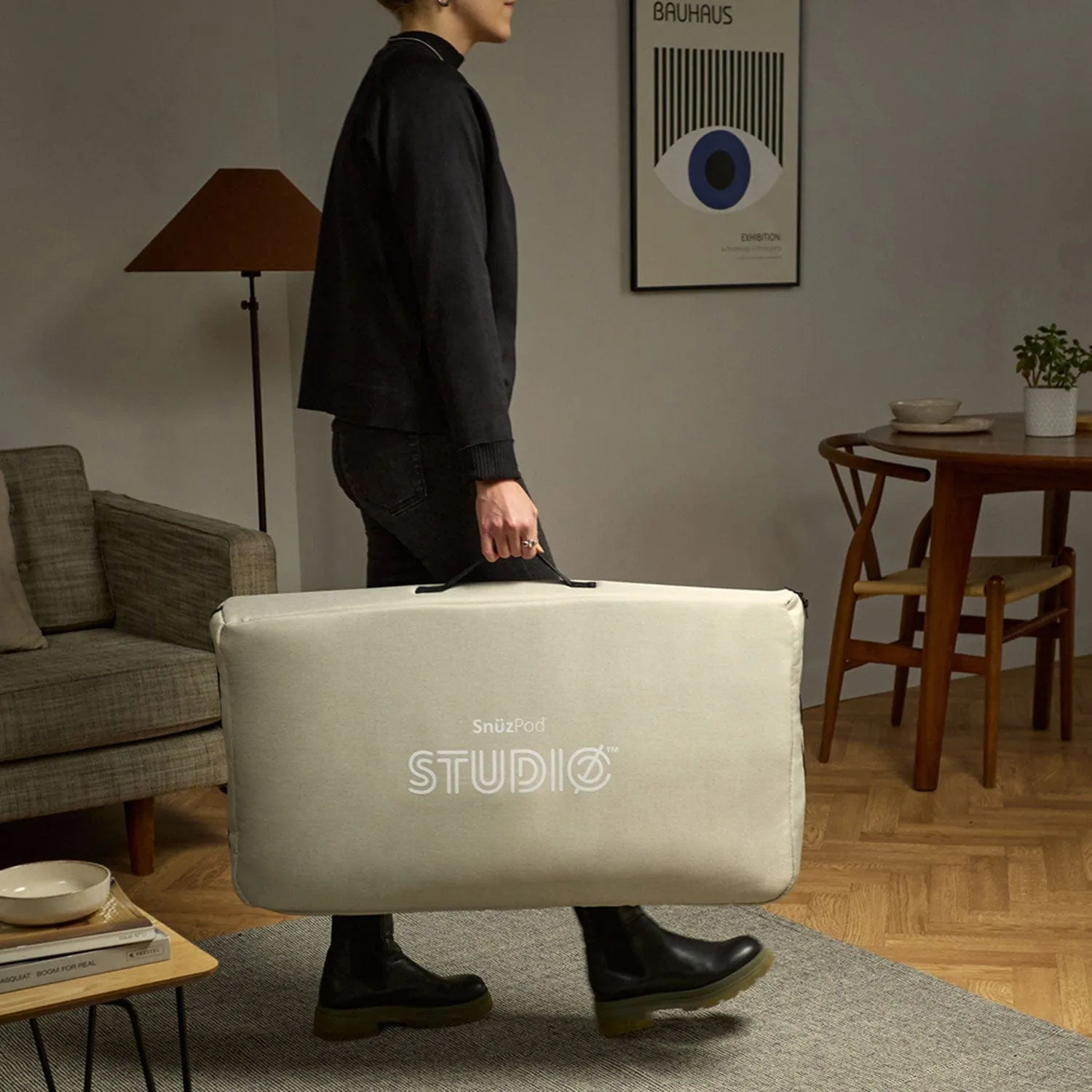 SnuzPod4 Studio Bedside Crib  - Berlin Green