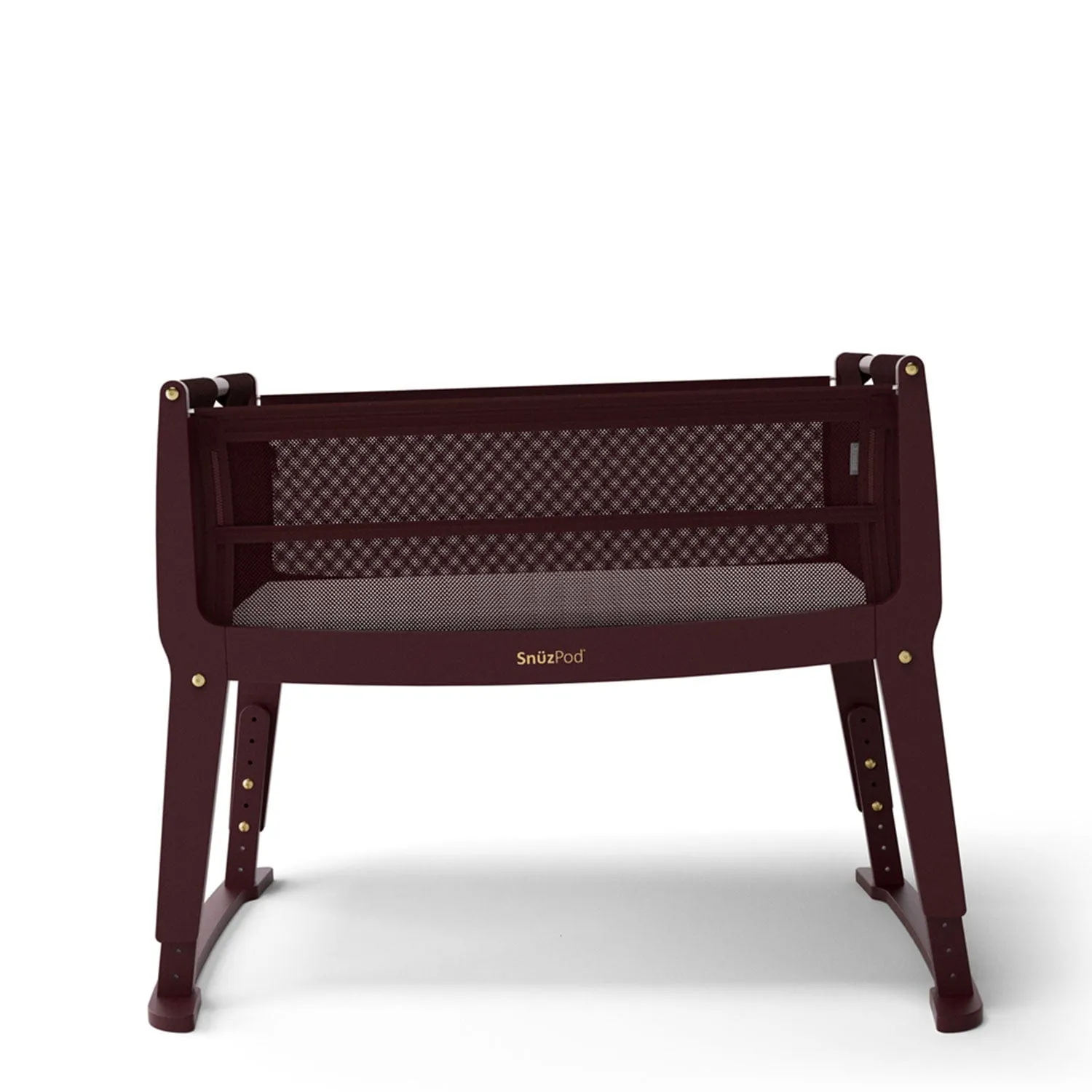 SnuzPod4 Studio Bedside Crib  - Rome Burgundy