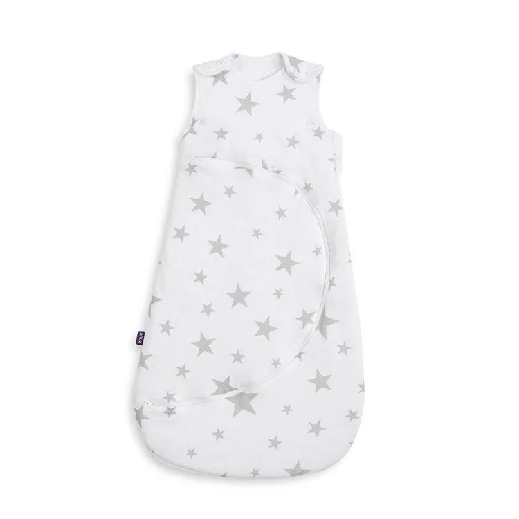 SnuzPouch Sleeping Bag 1 Tog – Grey Stars 0-6m
