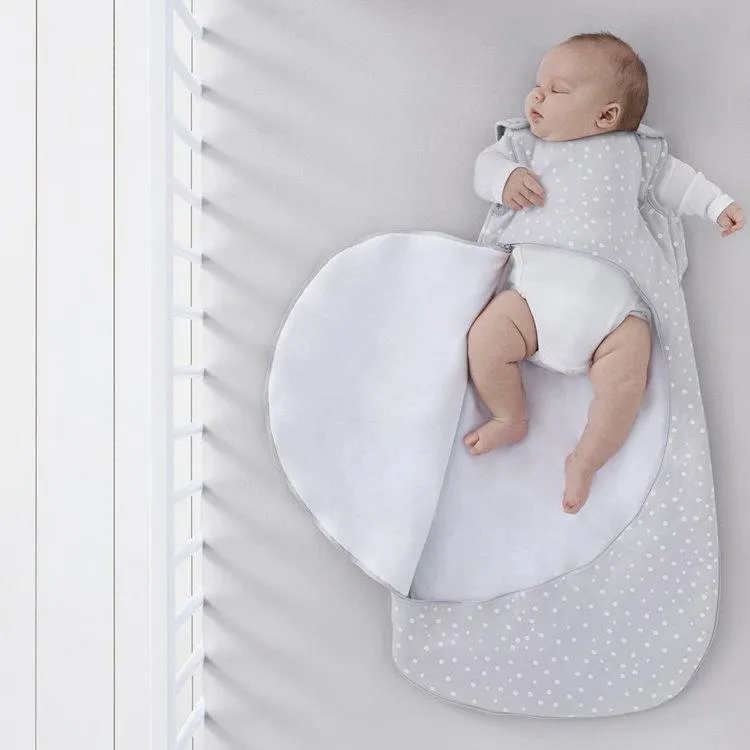 SnuzPouch Sleeping Bag 1 Tog – White Spots 0-6m