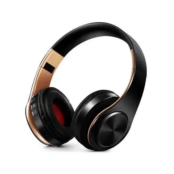 Soft Leather Wireless Stereo Headset Over Ear Stereo
