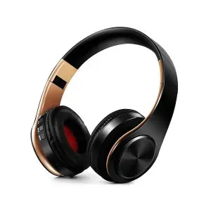 Soft Leather Wireless Stereo Headset Over Ear Stereo