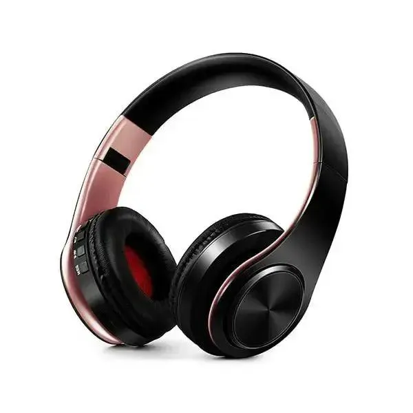 Soft Leather Wireless Stereo Headset Over Ear Stereo