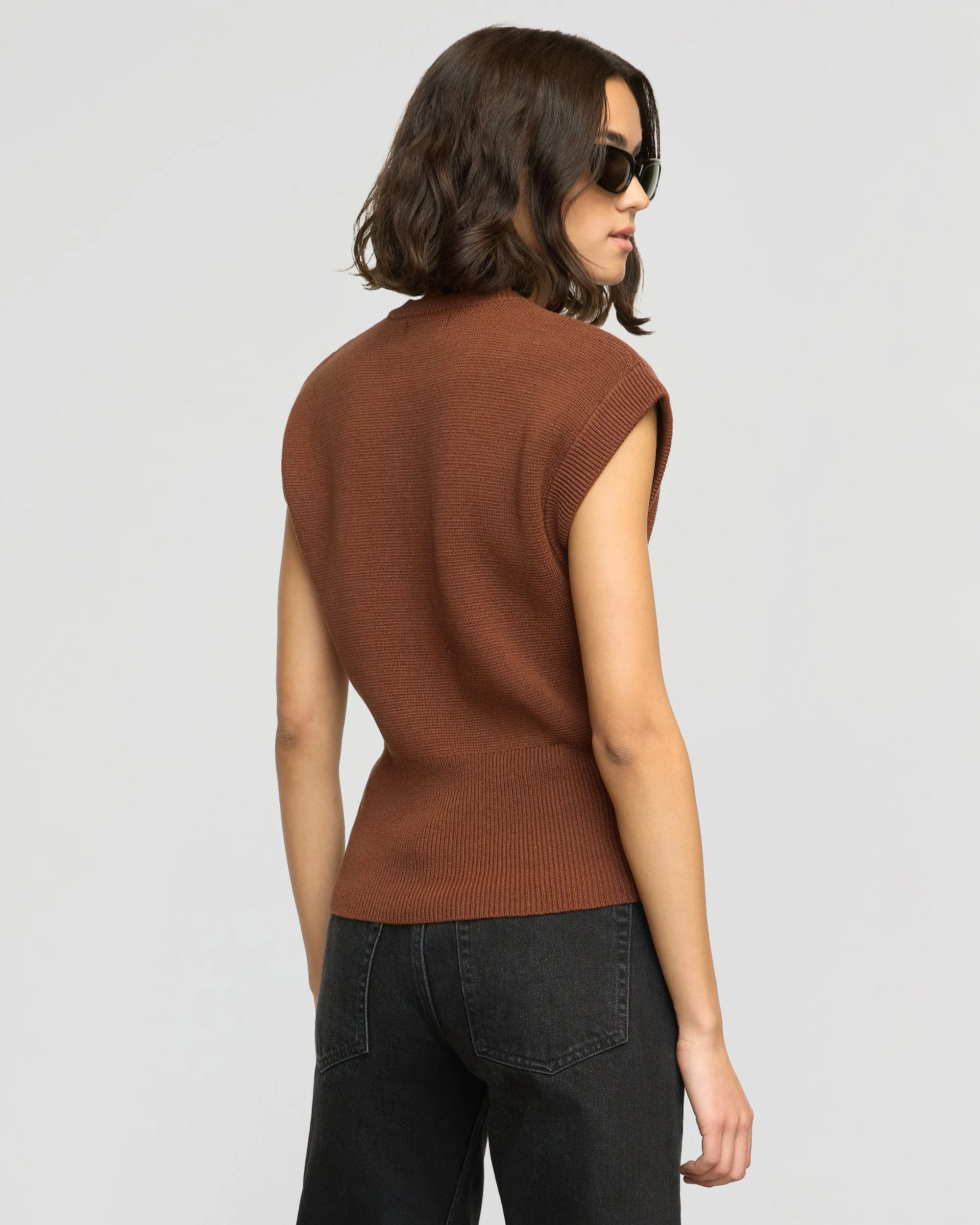 Solea Button Knit Vest