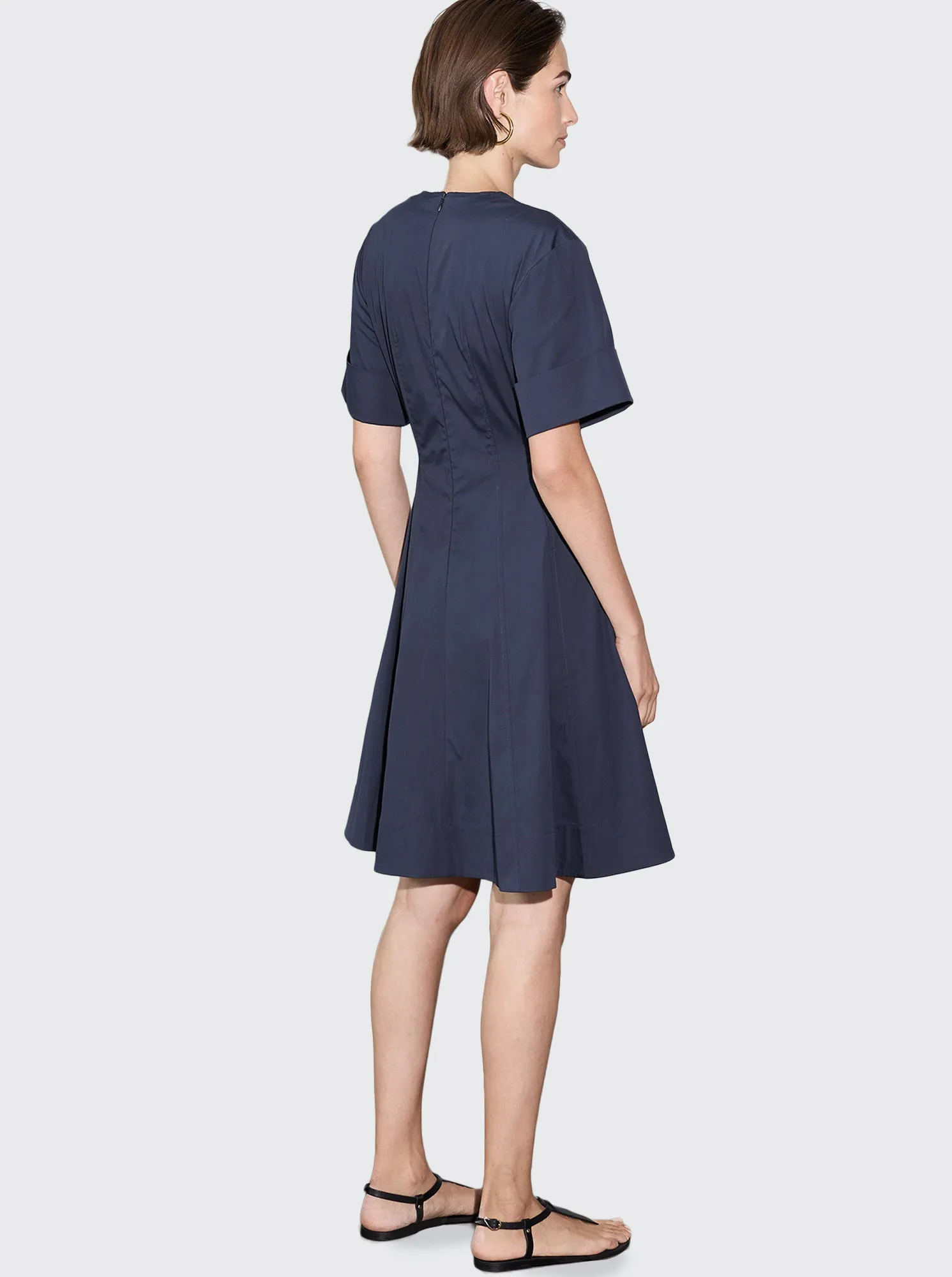 SORA Flared dress Navy