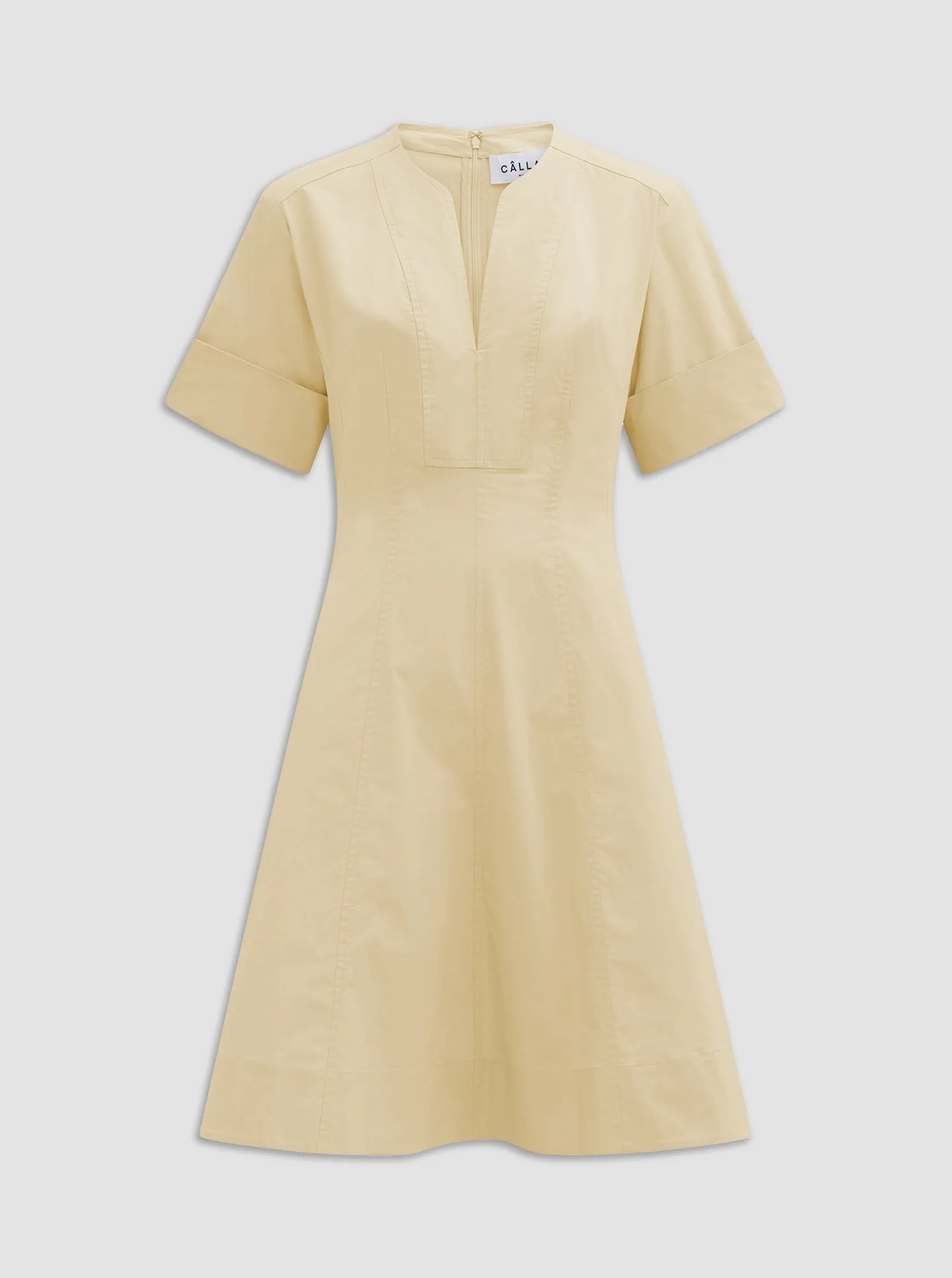 SORA Flared dress Yellow