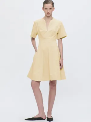 SORA Flared dress Yellow