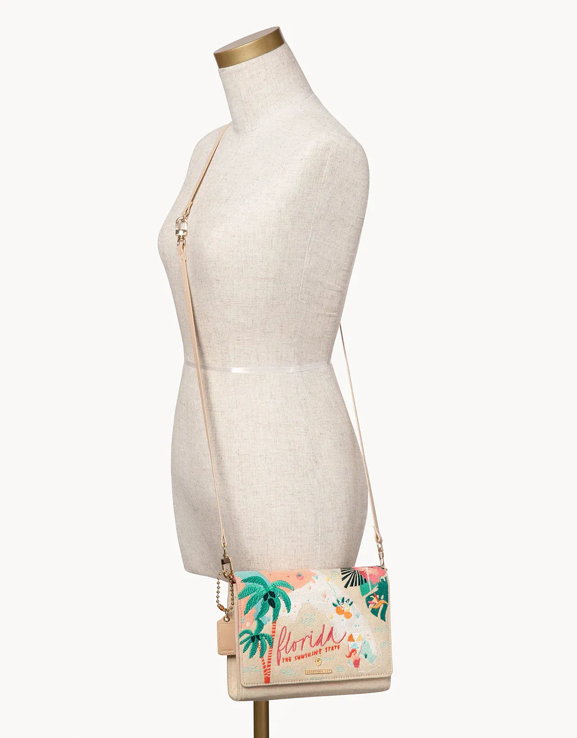 Spartina 449 Florida Embroidered Convertible Crossbody