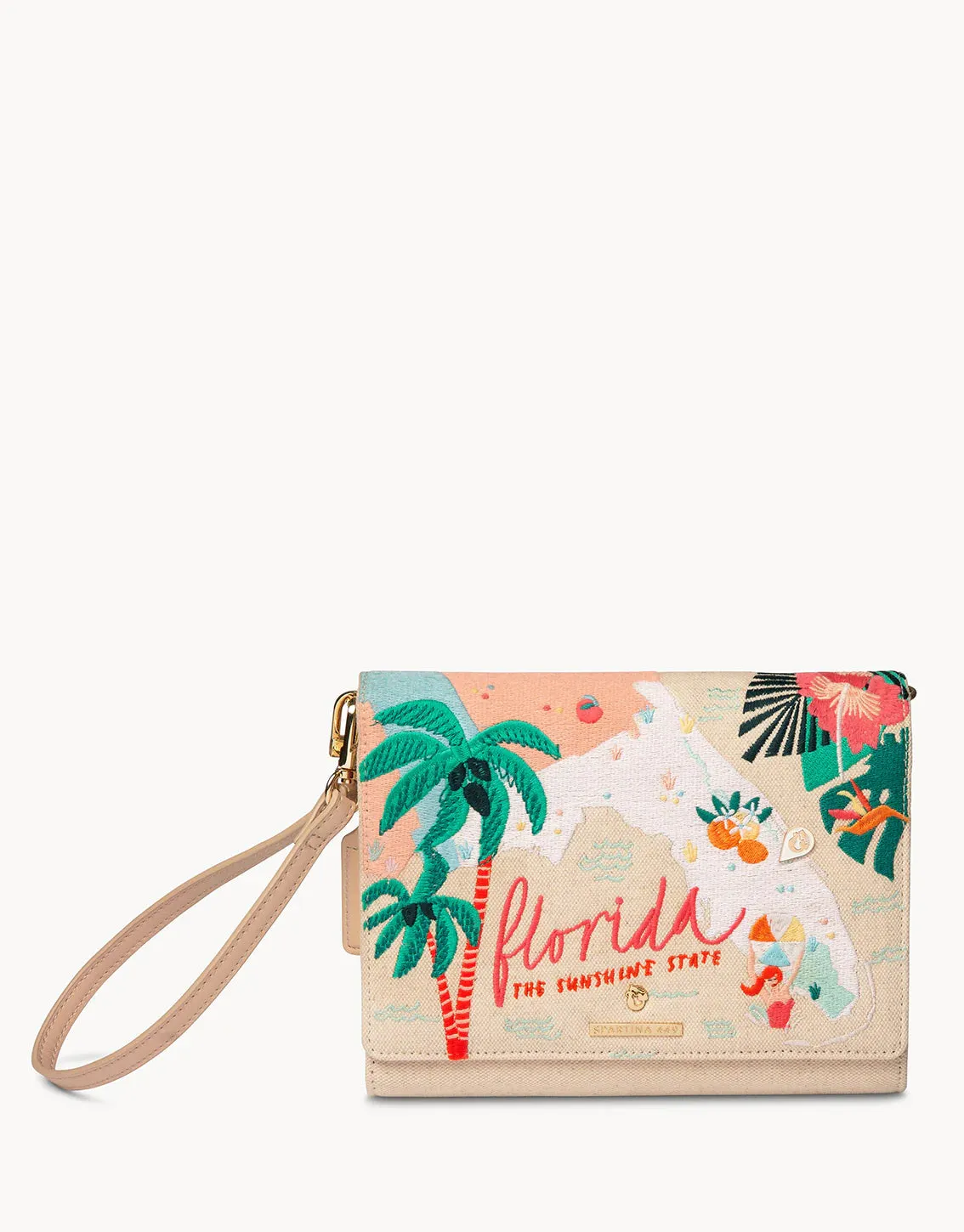 Spartina 449 Florida Embroidered Convertible Crossbody