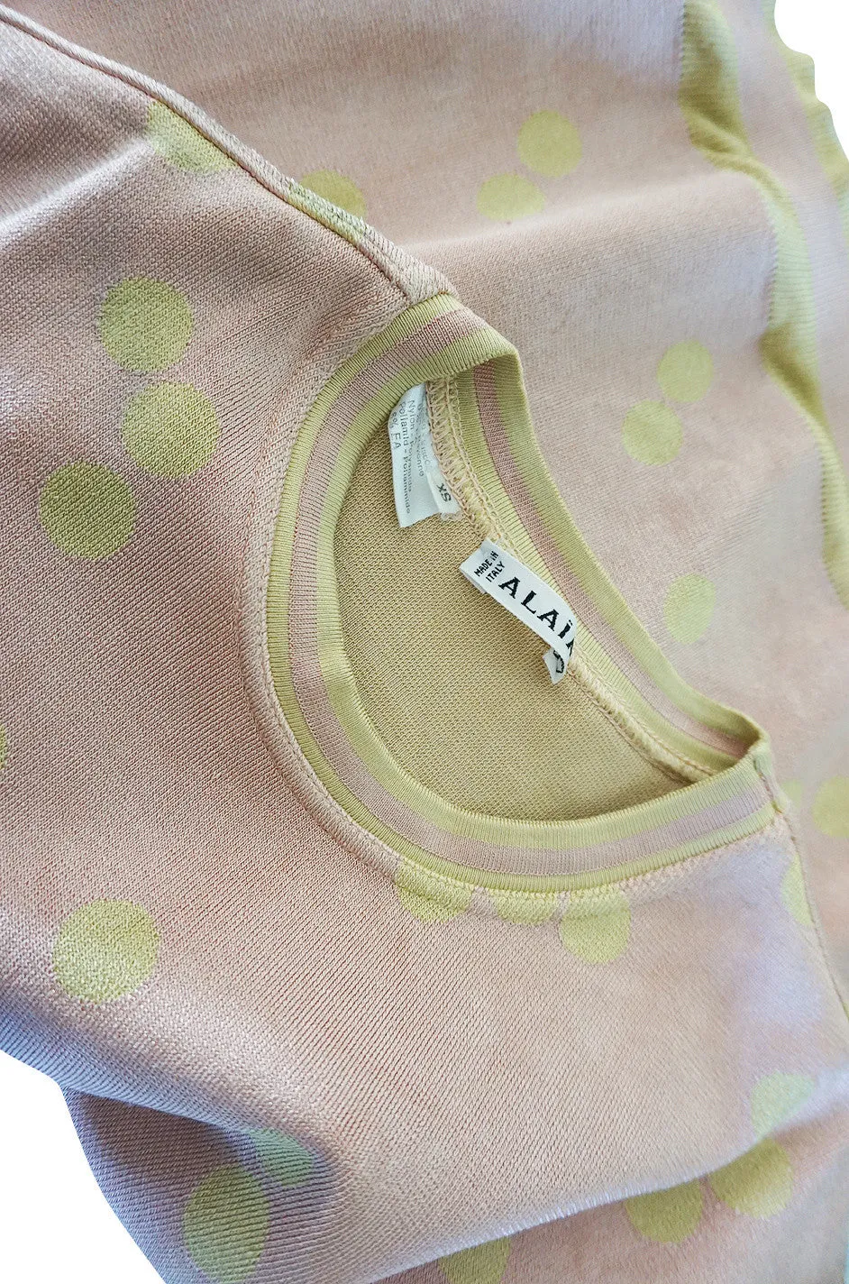 Spring 1991 Pink Dot Alaia Top