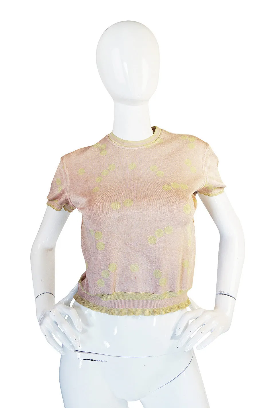 Spring 1991 Pink Dot Alaia Top