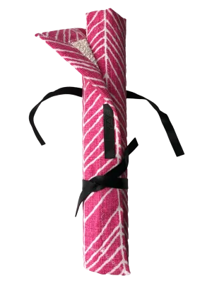 Spring Has Sprung blingzy® travel roll - Pink/white print with white liner