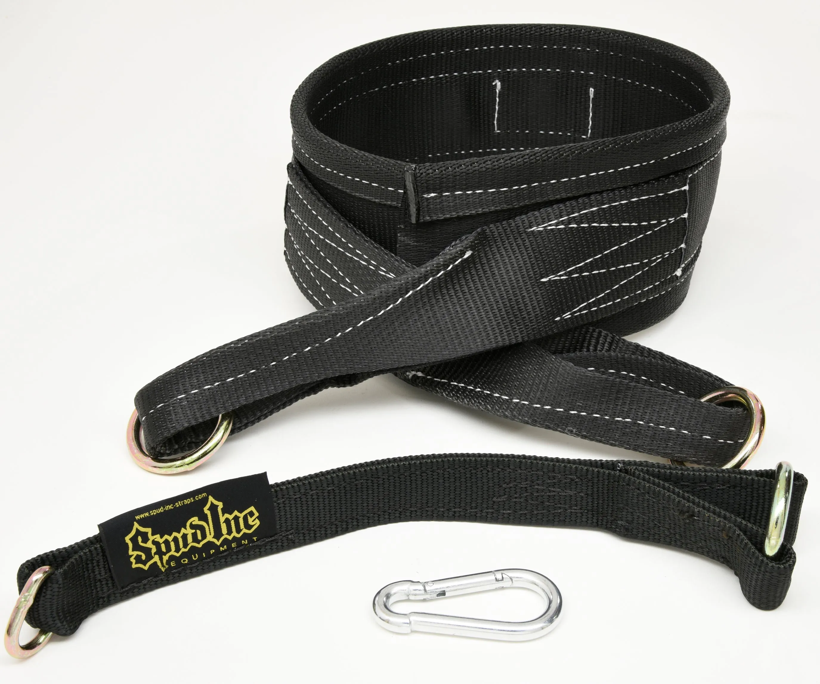 Spud Inc Belt Squat Belt   18" Loading Strap   Spring Clip - Back Squats Alternative