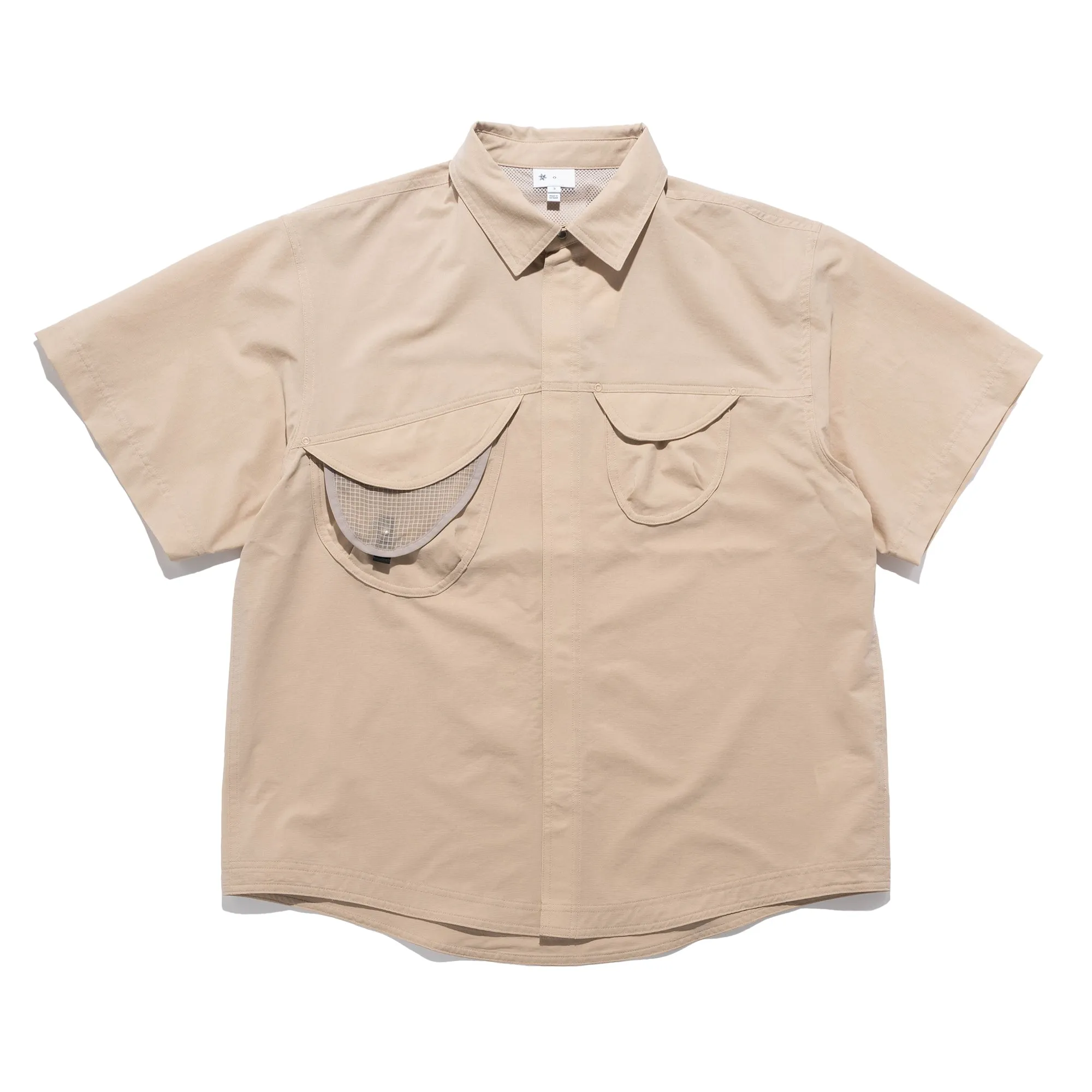 S/S Asymmetric Camp Shirt Silica GZ55103