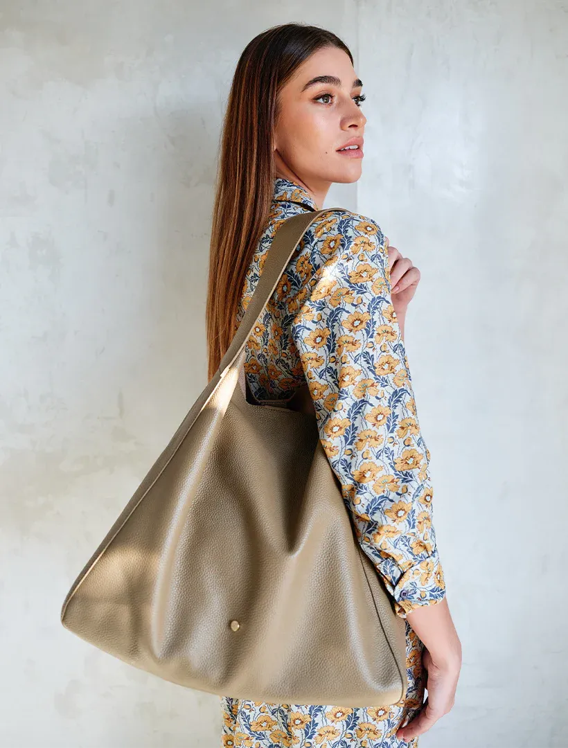 Stevie Slouch Tote - Hazelnut