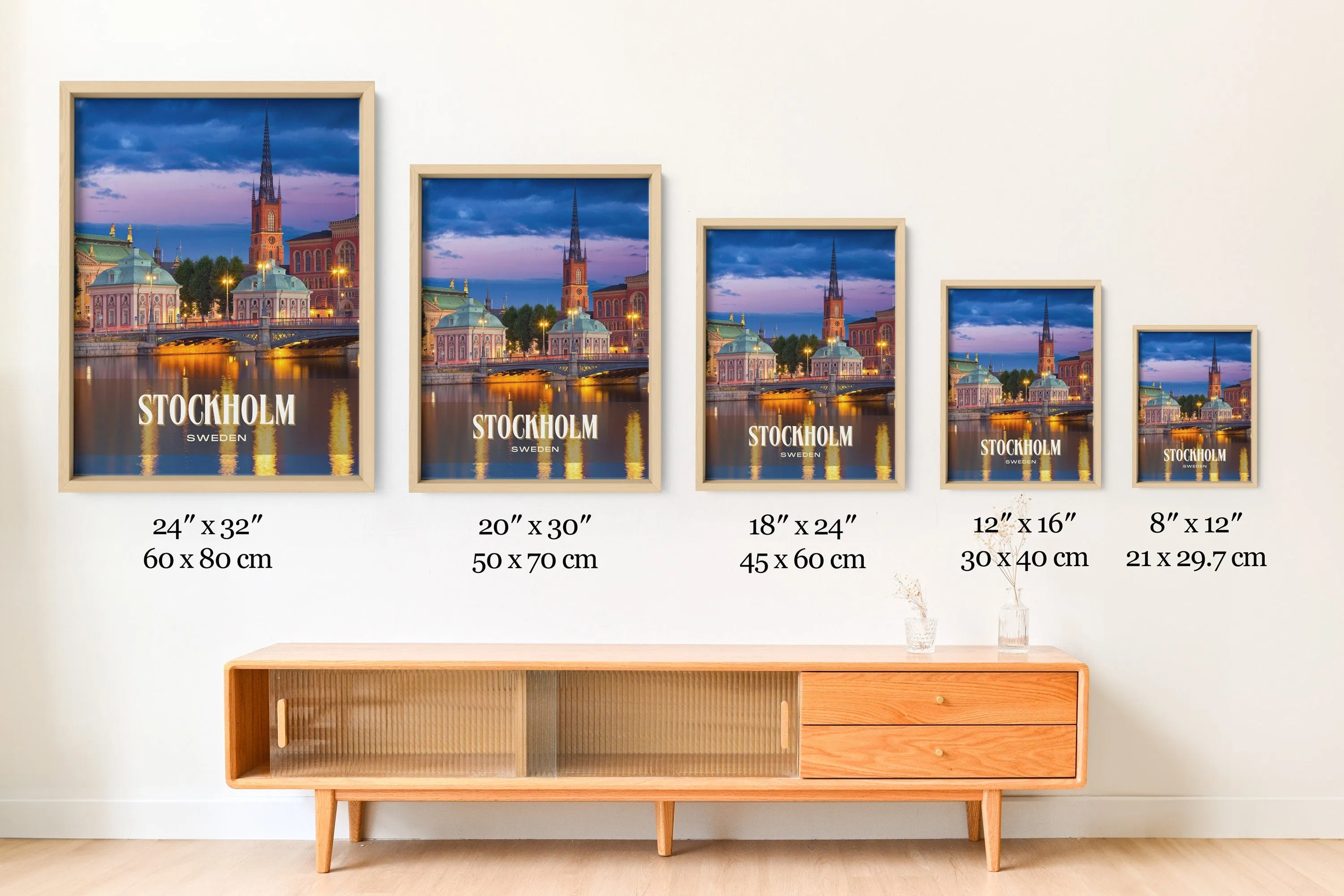 Stockholm Retro Wall Art, Sweden